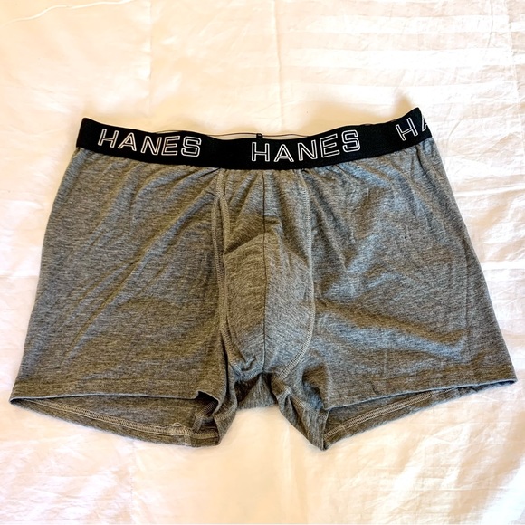 3 Pack Hanes Men's Total Support Pouch Trunk Underwear. (2 black, 1 gray); NWOT - Picture 2 of 16